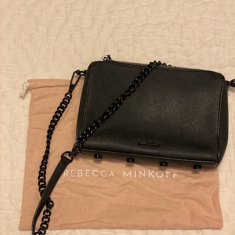 Rebecca Minkoff Black Chain Strap Crossbody Bag